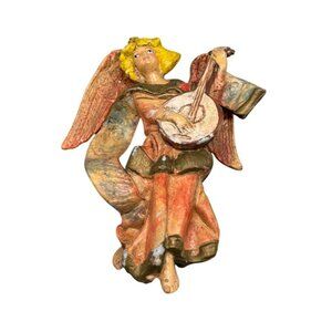 vintage Angel Playing instrument ornament Figurine light weight 2.25" READ